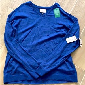Flag & Anthem Blue Cashmere Sweater XXL